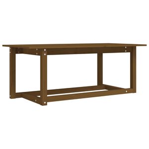 vidaXL Măsuță de cafea, maro miere, 110x55x45 cm, lemn masiv de pin