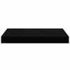 vidaXL Raft de perete suspendat, negru, 40x23x3,8 cm, MDF