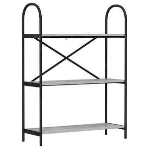 vidaXL Raft pentru cărți 3 niveluri 80 x 30 x 109 cm Lemn prelucrat