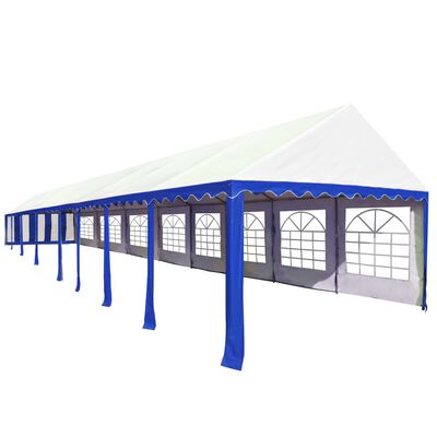 vidaXL Pavilion de grădină, albastru și alb, 6 x 16 m, PVC