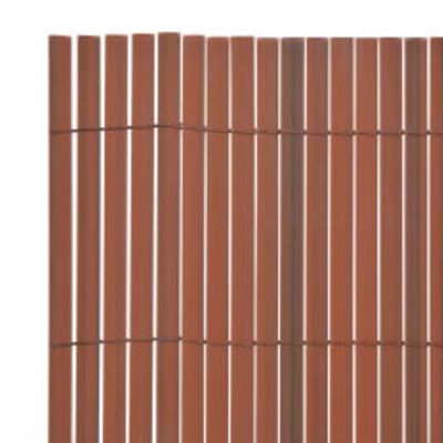 vidaXL Gard pentru grădină cu 2 fețe, maro, 110x400 cm
