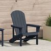 vidaXL Scaun Adirondack Bleumarin 74 x 82 x 92cm HDPE