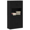 vidaXL Highboard cu sertar Stejar negru 80 x 33 x 150 cm Lemn compozit
