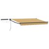 vidaXL Cort electric retractabil Galben, Gri, Antracit 2,5 x 2 m
