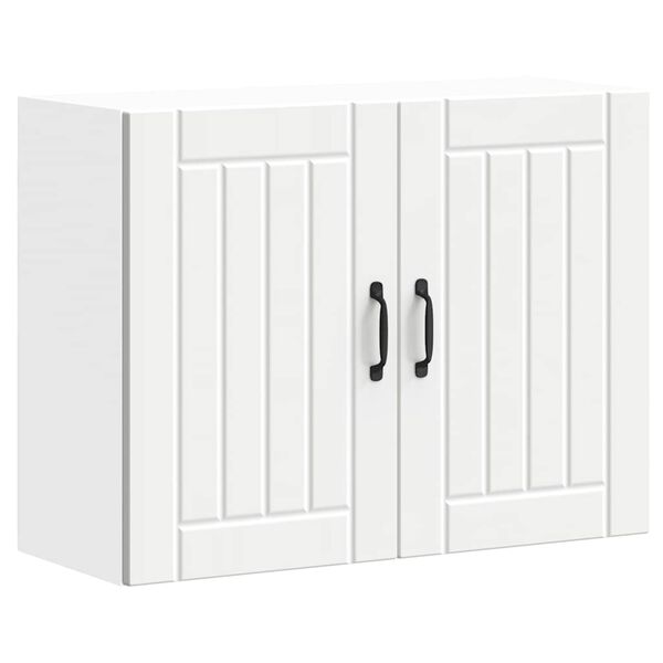 vidaXL Dulap de bucătărie &bdquo;Lucca&rdquo; lemn prelucrat alb