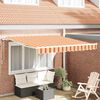 vidaXL Cortina Retractabilă Galben și portocalie 350 x 250 cm țesătură