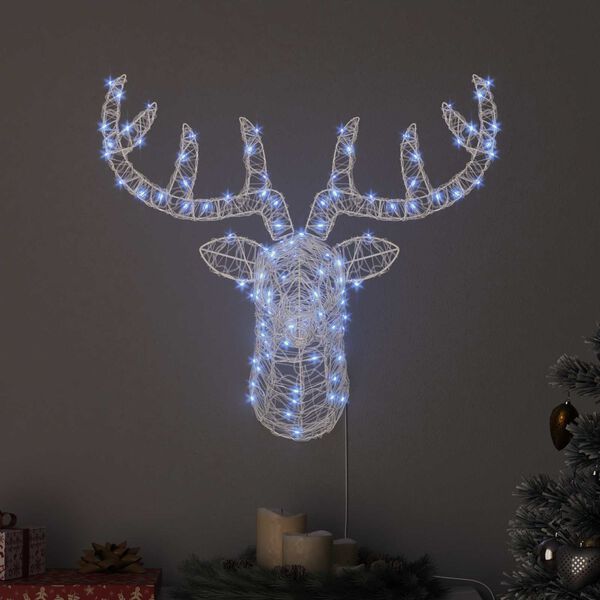 vidaXL Cap de ren cu 140 LED Alb rece 68 x 36.5 x 62.5 cm Acril