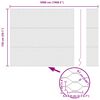vidaXL St&acirc;lp de gard. Gri 50 x 1,5 m (plasă de 36 mm) Oțel și PVC