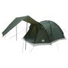vidaXL Tent Cabină Verde militar 4 persoane Poliester și oțel