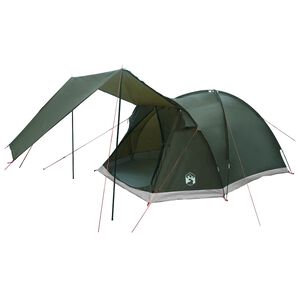 vidaXL Tent Cabină Verde militar 4 persoane Poliester și oțel