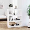 vidaXL Bibliotecă/Separator cameră alb, 80x30x103,5 cm, lemn masiv pin