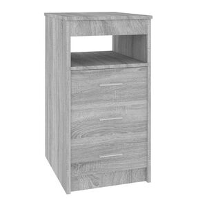 vidaXL Dulap cu sertar, sonoma gri, 40x50x76 cm, lemn prelucrat