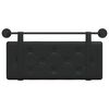 vidaXL Cap de pat suspendat Pe perete Negru 100 cm Piele artificială