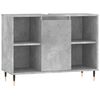 vidaXL Dulap pentru baie, gri beton, 80x33x60 cm, lemn compozit
