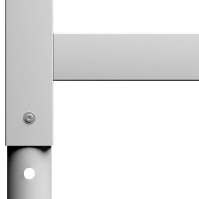 vidaXL Cadre banc lucru reglabile, 2 buc., gri, 85x(69-95,5) cm, metal