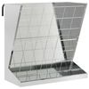 vidaXL Feeder pentru F&acirc;n Argintiu 71 x 33 x 70 cm 5 kg Oțel Galvanizat