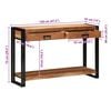 vidaXL Masă de consolă Maro 120 x 33 x 75 cm Lemn Solid de Acacia
