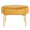 House Nordic Taburet puf Evie, galben muștar
