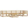 vidaXL Set de canapele de exterior 6 buc. Alb Lemn Solid de Acacia