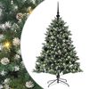 vidaXL Brad de Crăciun artificial Verde 120 cm PVC și Plastic și Oțel