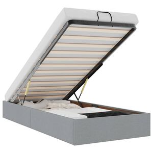 vidaXL Cadru de pat otoman fără saltea țesătură gri deschis 80x200 cm