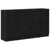 vidaXL Bufet 3 buc. Stejar Negru 121 x 30 x 70 cm Lemn prelucrat