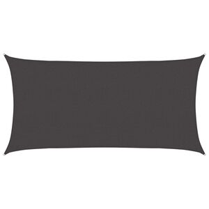 vidaXL P&acirc;nză de umbră Antracit 2,5 x 6 m HDPE