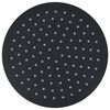 vidaXL Cap de duș tip ploaie rotund, negru, 25 cm, oțel inoxidabil