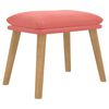 vidaXL Taburet, roz, 45x29,5x35 cm, catifea