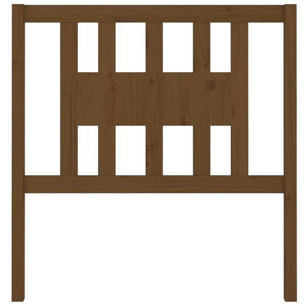 vidaXL Tăblie de pat, maro miere, 106x4x100 cm, lemn masiv de pin