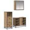 vidaXL Set de mobilier pentru baie cu sertar 3 pcs Stejar Artizanal
