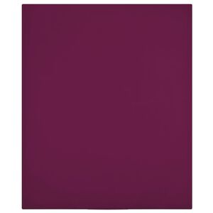 vidaXL Cearșaf de pat cu elastic, 2 buc, bordo, 160x200 cm, bumbac