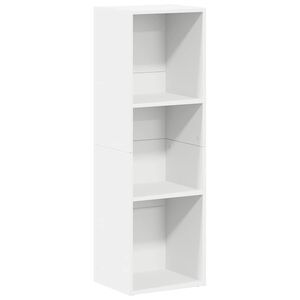 vidaXL Bibliotecă/Dulap TV, alb, 36x30x114 cm, lemn prelucrat
