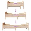 vidaXL Cadru de pat cu headboard Maro 80 x 200 cm Lemn compozit