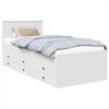 vidaXL Daybed cu sertar Manual Alb și negru 90 x 200 cm Lemn compozit