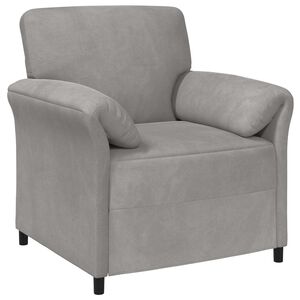 vidaXL Sofa cu un loc Gri deschis 88 x 83 x 95 cm Catifea