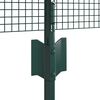 vidaXL Gard cu St&acirc;lp Verde 0,5 x 50 m Oțel și PVC