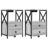 vidaXL Dulap de noapte 2 buc. Gri Sonoma 40 x 31 x 60 cm