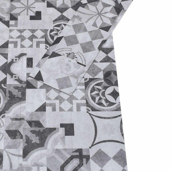 vidaXL Plăci de Pardoseală 18 pcs Gri 5,26 m&sup2; PVC