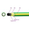 vidaXL Hidrant de grădină 5-straturi Verde și galben 1 / 2'' 10 m PVC