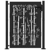 vidaXL Poartă de grădină 110 x 130 cm Oțel vopsit electrostatic Blocat