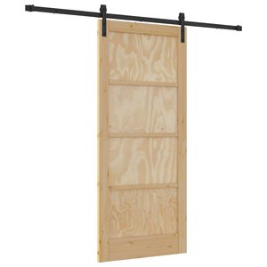 vidaXL Ușă glisantă natural 86 x 198,5 cm Lemn masiv de pin