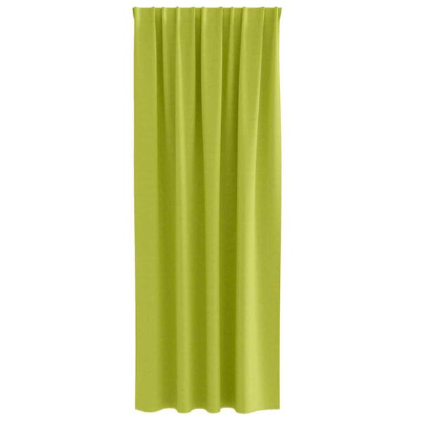 vidaXL Perdele Opaque cu Inel 2 pcs Verde 245 x 140 cm Poliester