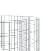 vidaXL Vatră de foc din gabion Ø 50 cm fier galvanizat