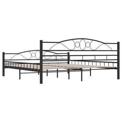 vidaXL Cadru de pat, negru, 180 x 200 cm, oțel