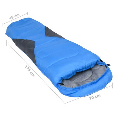 vidaXL Sac de dormit ușor pentru copii tip mumie albastru, 670 g, 10°C