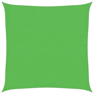 vidaXL P&acirc;nză parasolar, verde deschis, 2x2 m, 160 g / m&sup2;, HDPE