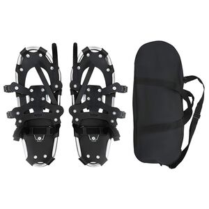 vidaXL 3 &icirc;n 1 răchițe de zăpadă Argintiu și Negru 53,5 x 21 cm
