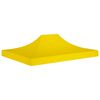 vidaXL Acoperiș pentru cort de petrecere, galben, 270 g/m&sup2;, 4,5x3