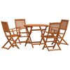 vidaXL Set de Mobilier pentru Exterior 5 buc. natural